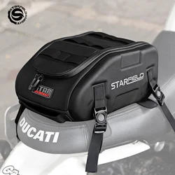 Star Field Knight Multifunctional Motorcycle Back Seat Pack Front Tank Bag Magnetic Attraction Oil Box Bag With Waterproof Cover