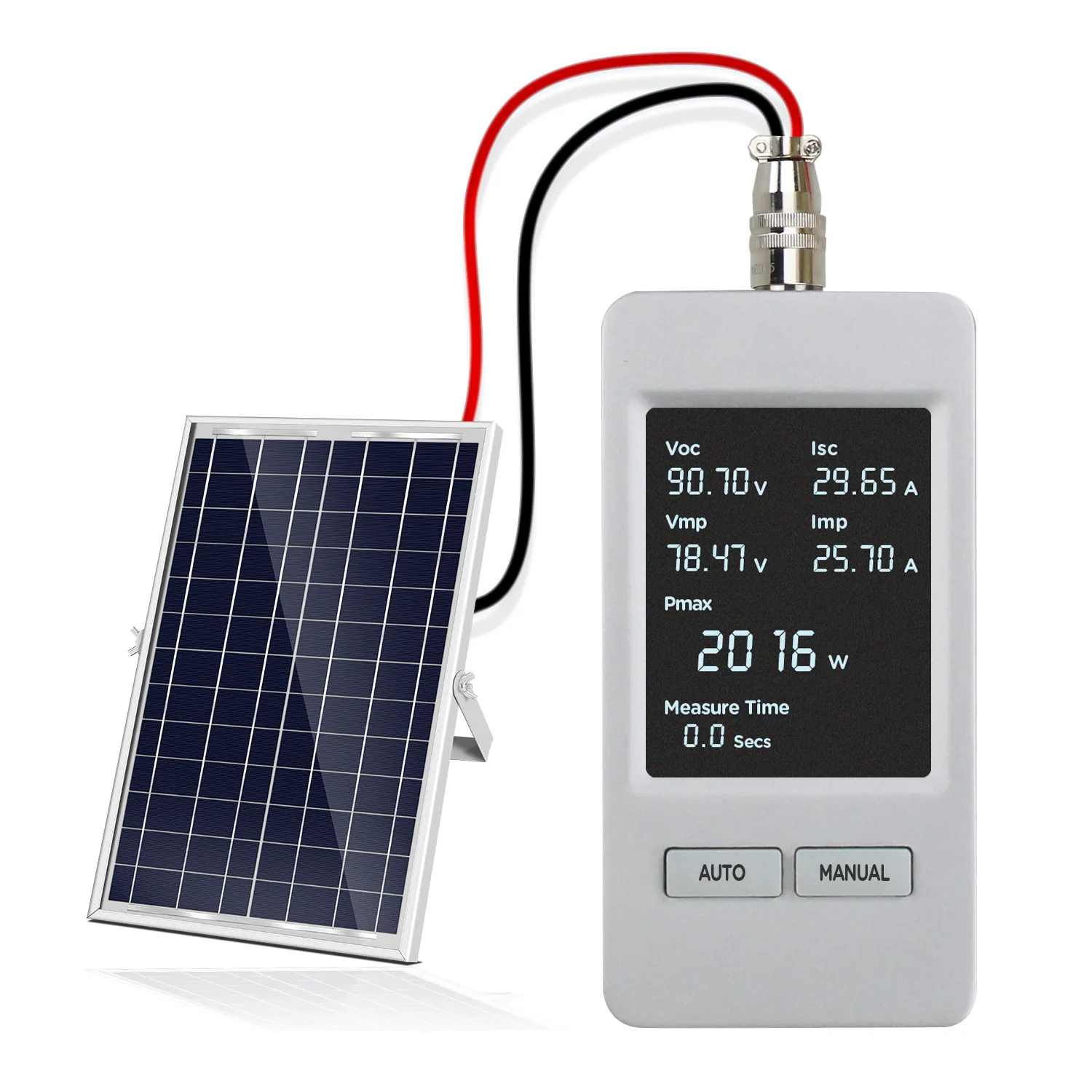 

Solar tester, photovoltaic panel multimeter