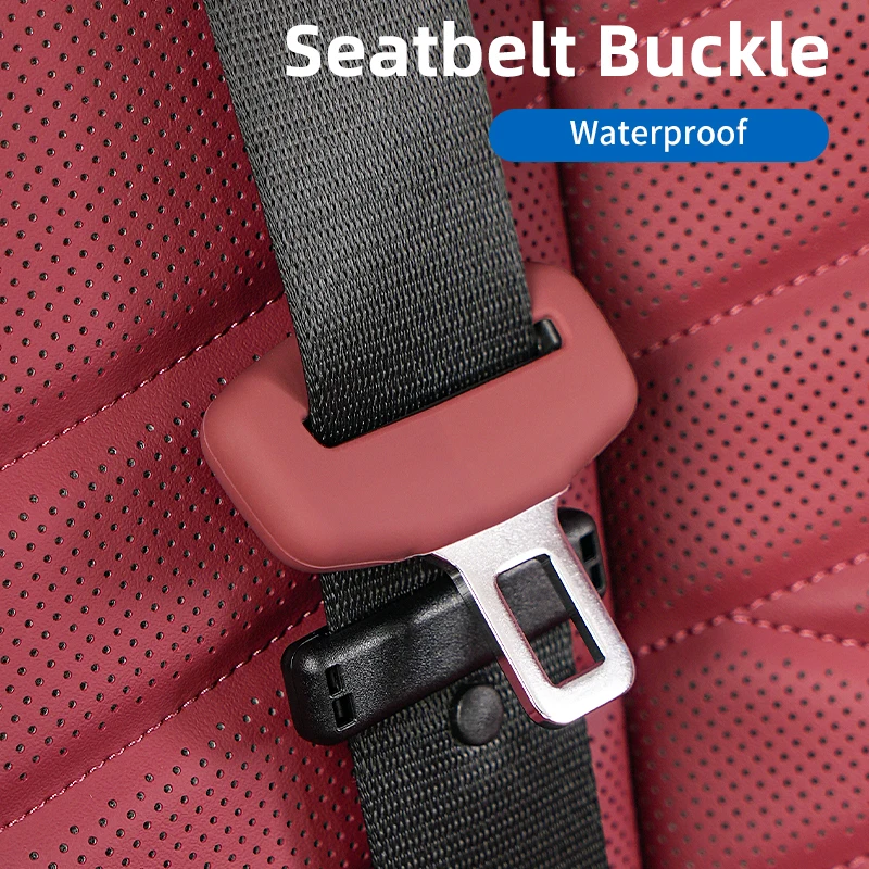 

For BMW X3 G45 X5 G05 X7 G07 Silicone Car Seat Belt Buckle Clip Cover Protector Front Rear Seat Belt Cover Interior Accessories