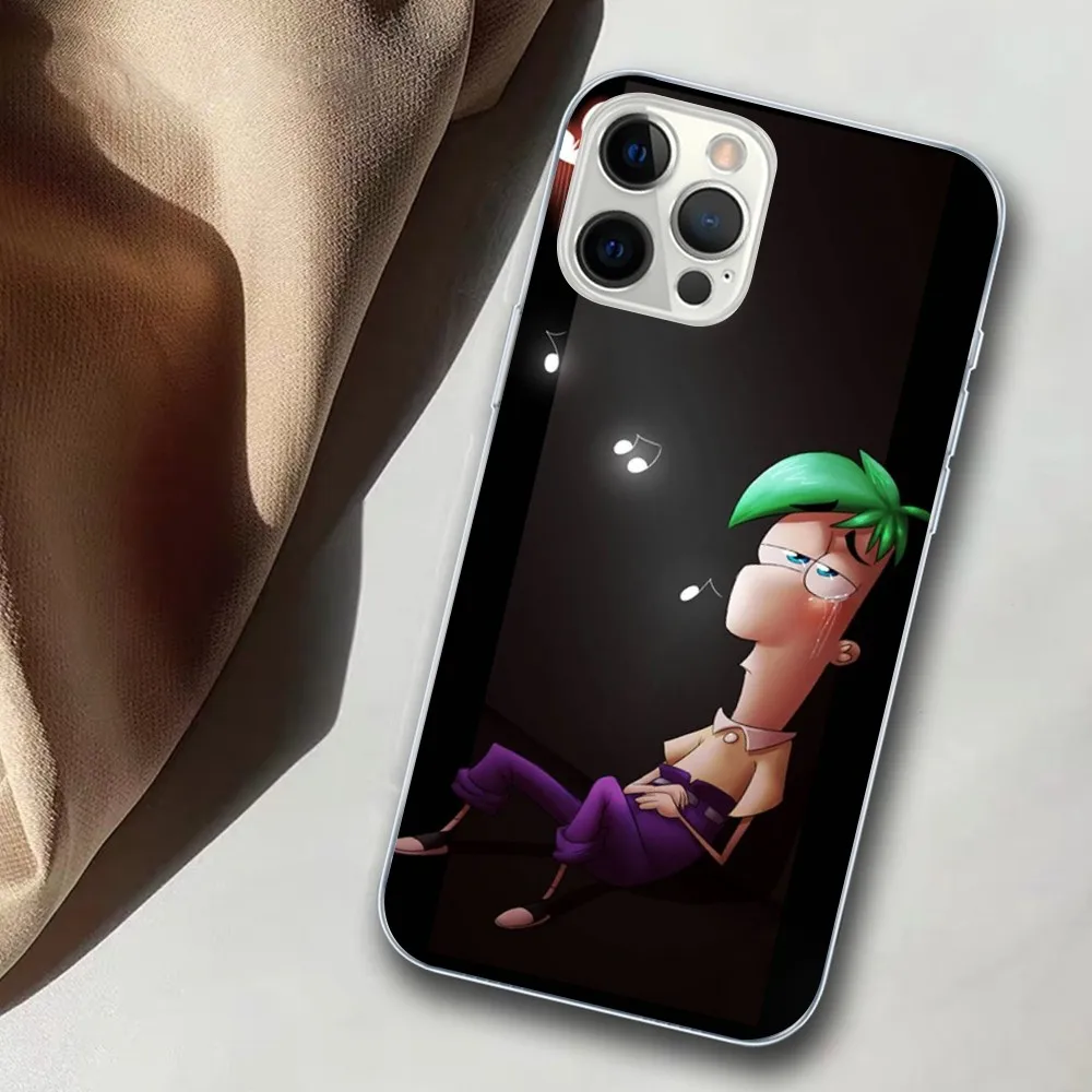 Disney Phineas and Ferb Phone Case For iPhone 15 14 11 12 13 Mini Pro XS Max Cover 6 7 8 Plus X XR SE 2020 Funda Shell