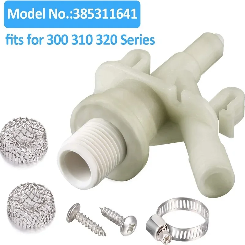 For Dometic 300 310 320 Series 2Pcs Plastic For Sealand Marine F300/F310 385311641 Water Valve Kit Durable Toilet Water Valve