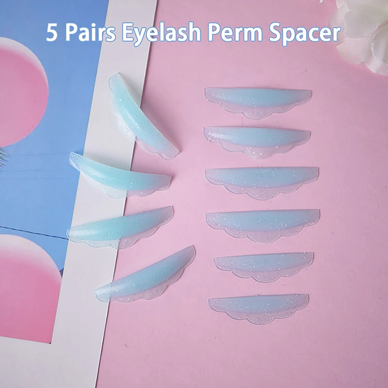 5Pairs Silicone Reusable Eyelash Perm Pad Lifting Lashes Pad Recycling 3D Eyelash Curler Accessories Applicator Makeup Tools