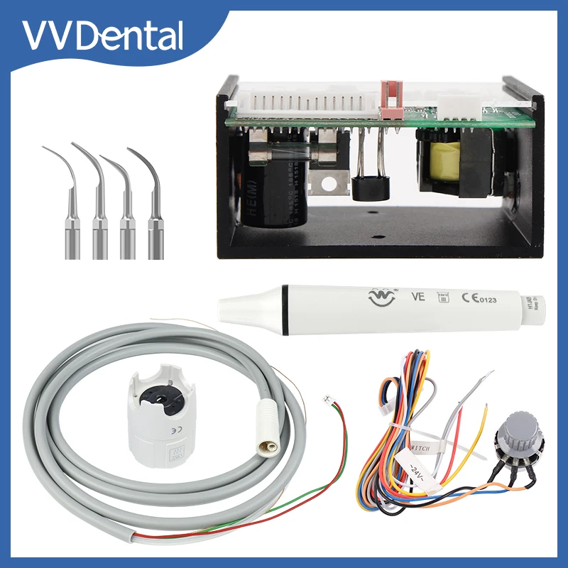 Built in Dental Scaler Ultrasound With Handpiece and 5 Tips Calculus Cleaner Oral Care Electric Tooth Cleaner