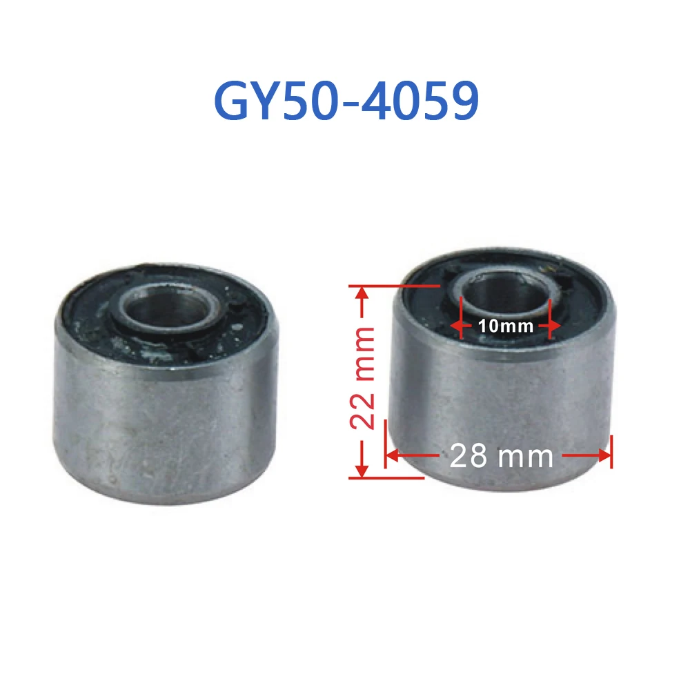 GY50-4059 Bush of Engine Hanger  (Φ10*Φ28*22) For GY6 50cc 4 Stroke Chinese Scooter Moped 1P39QMB Engine