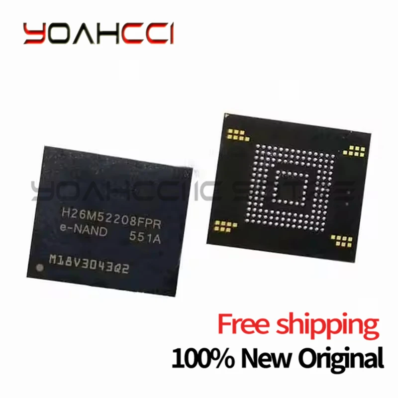 

(1-10 шт.) 100% Новый оригинальный H26M52208FPR 16GB BGA153 EMMC H26M52208FPRE-NAND