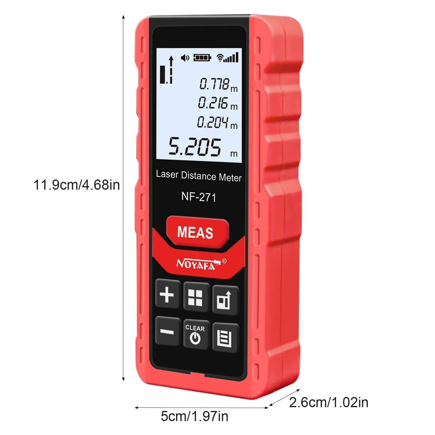 Noyafa NF-271-70M Red Laser Rangefinder Measurement Accuracy 0.002m Building Laser Distance Meter Measuring Tools