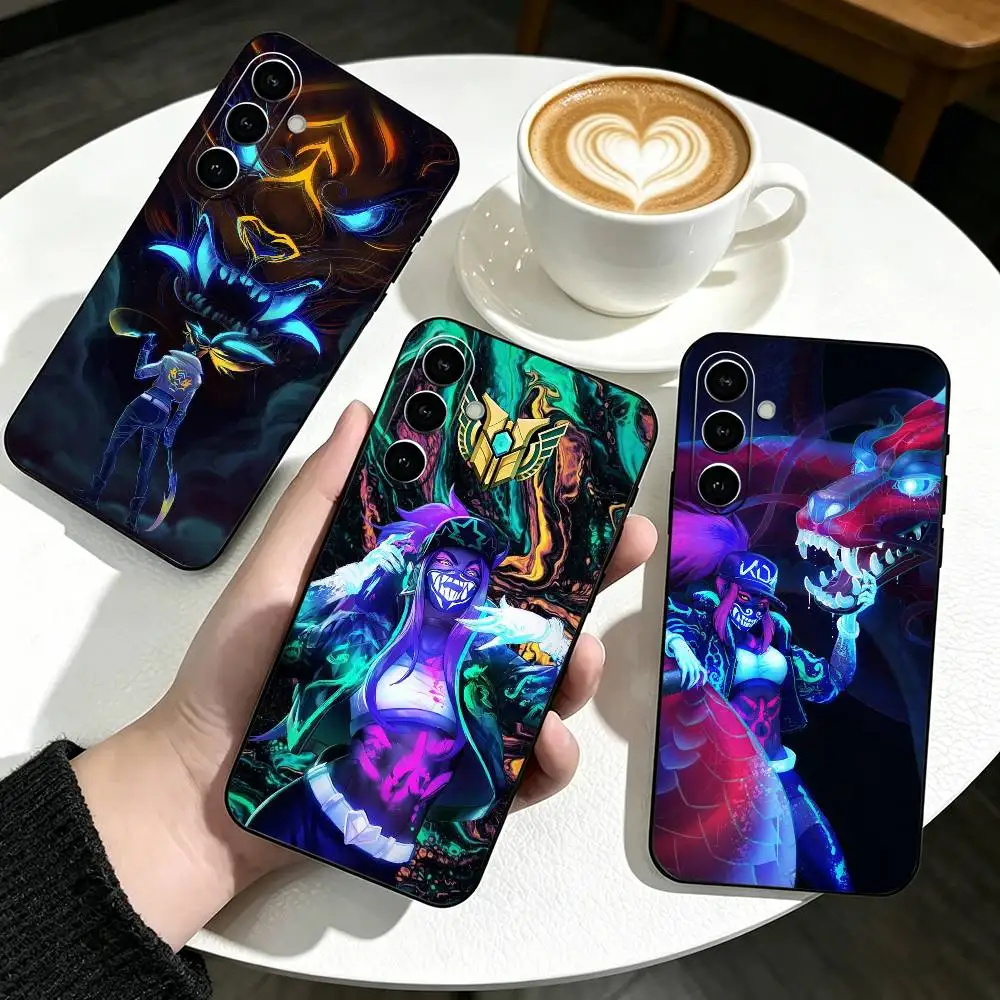 Leagues Of Legend K-KDA Akali-i Phone Case For Samsung Galaxy A73,A72,A71,A70,A53,A52,A51,Others Soft Black Cover
