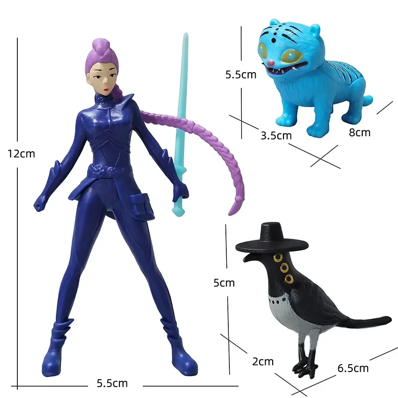 ฟิกเกอร์อนิเมะ Kpop Demon Hunters รูมิ มิรา โซอี้ ไทเกอร์ ของเล่นตั้งโต๊ะ ตกแต่งบ้าน ของขวัญสำหรับเด็ก