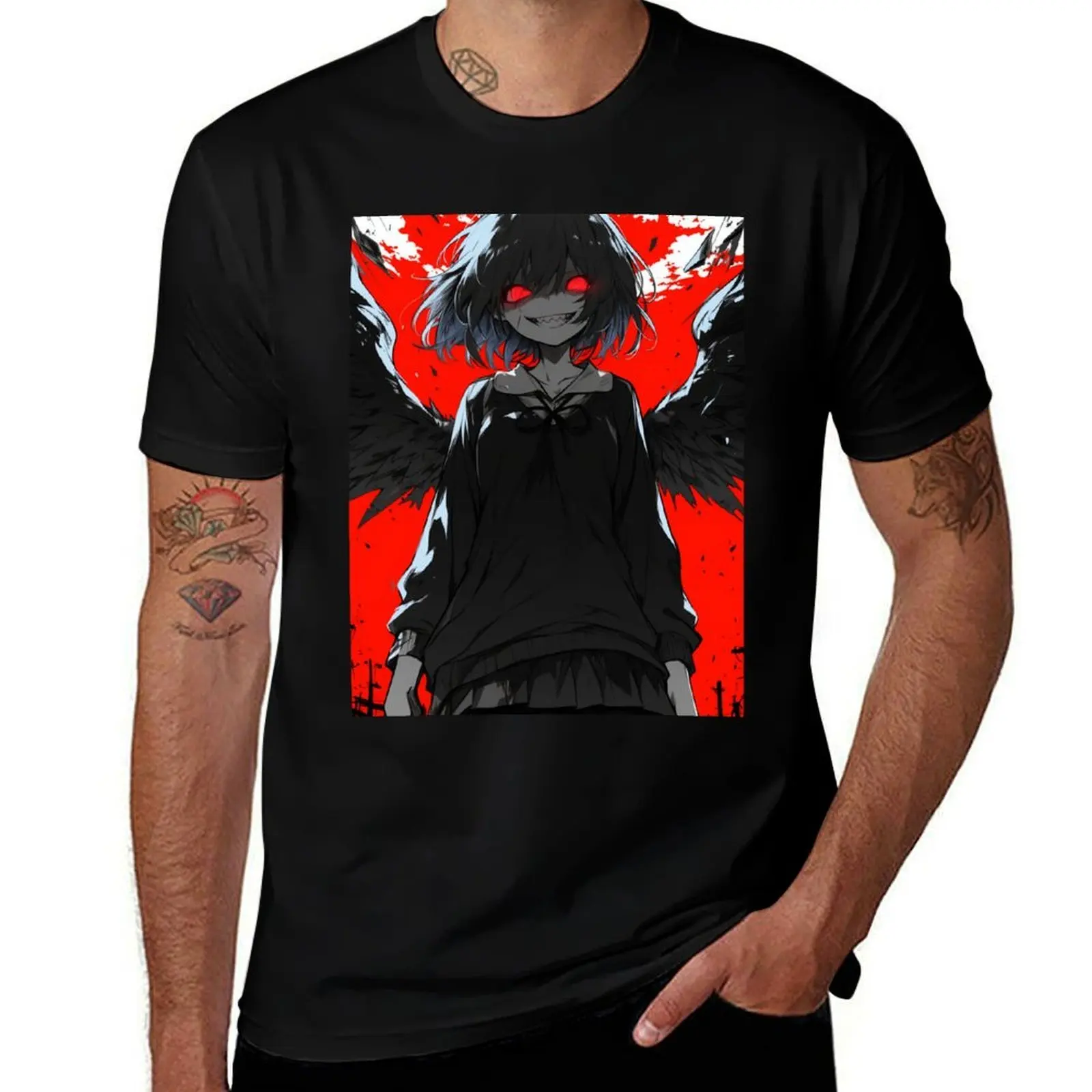 Angel Core T-Shirt Non-Shrink Basic Cotton T-Shirt