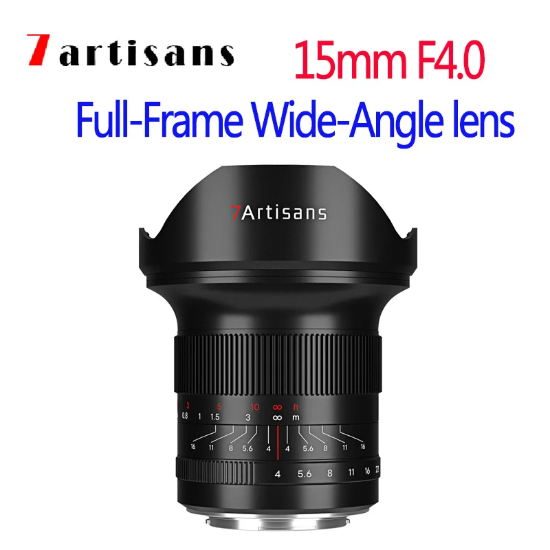 

New 7artisans 15mm F4.0 Wide-Angle lens Full-Frame SLR Manual Focus len For Canon RF Sony FE Nikon Z Sima/Leica/Panasonic Camera