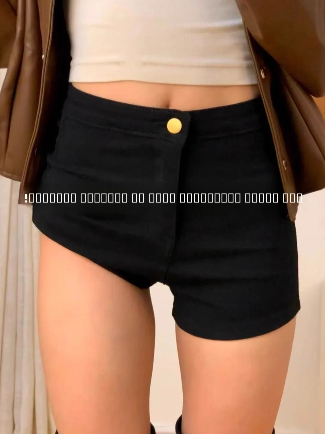 

Женские летние тонкие джинсовые шорты больших размеров для полных женщин, укороченные, с эффектом утяжки, А-силуэт, облегающие бедра, с запахом, для невысоких.