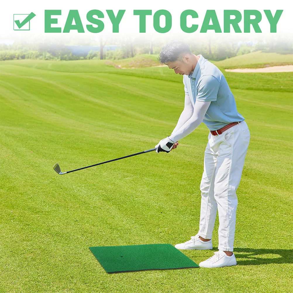 

2Pcs Golf Mat Nylon Eva No Harm No Odor Portable Lightweight for Home and Travel Practice Golf Mats Practice Outdoor