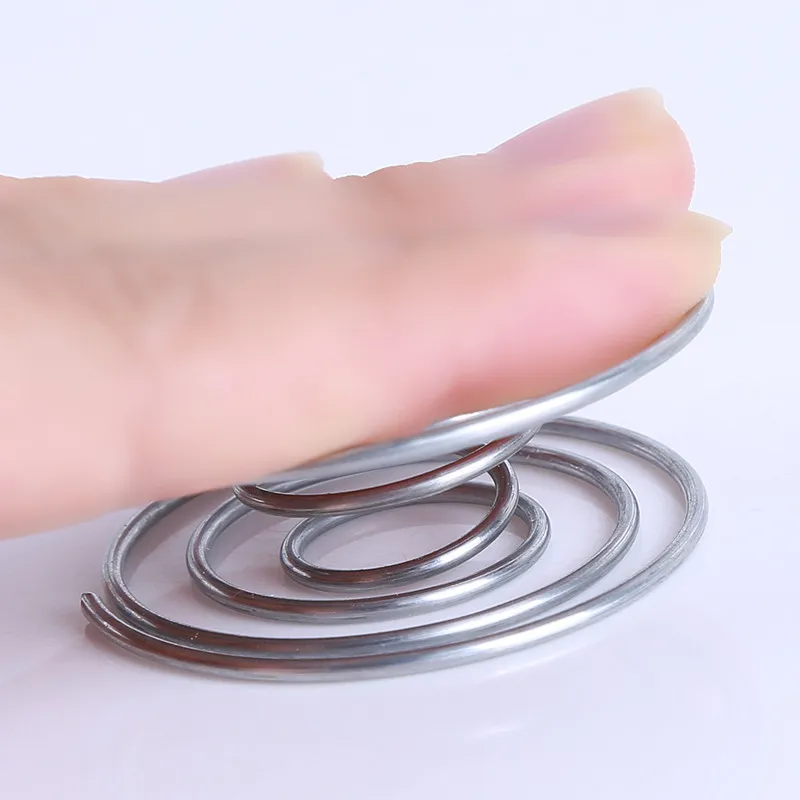 Hot Sell Metal Spring Air Plant Holder Hanging Rack Stand Containers Flower Holder Balcony Decor Silver Air Spring Base