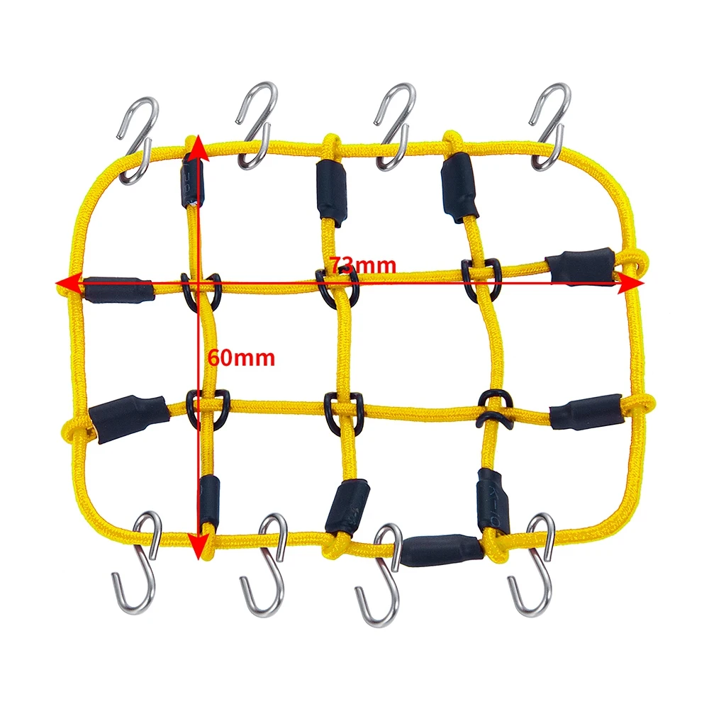 Rede elástica para bagagem com gancho para axial scx24 axi00001 axi00002 axi00005 axi90081 1/24 rc crawler peças de atualização de carro, a