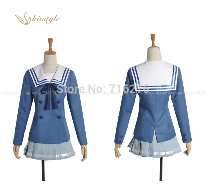 

Kisstyle Fashion Beyond the Boundary Mirai Kuriyama Ayi Ai Shindo Cosplay Costume, Any Size