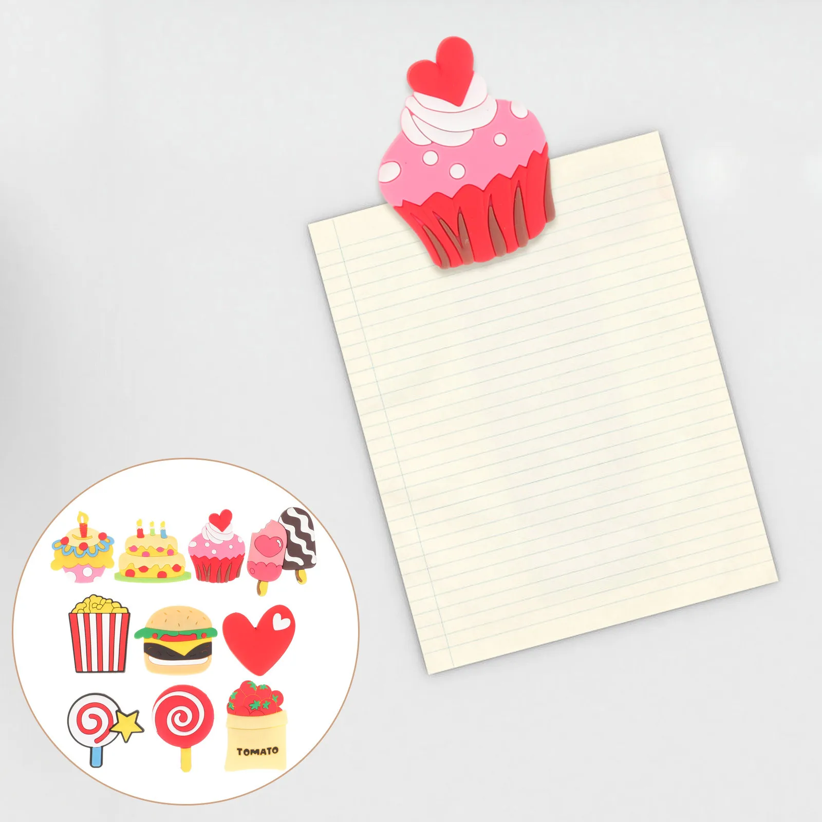 

10Pcs Cake Dessert Magnets Creative Fridge Decoration Cute Food Refrigerator Whiteboard Locker Decor Food Magnets