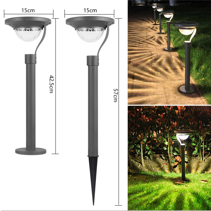 

Solar Pathway Lights Outdoor Solar Lawn Lights Waterproof Taller Driveway Light Auto On/Off Up for Yard Patio Path Garden Lamp