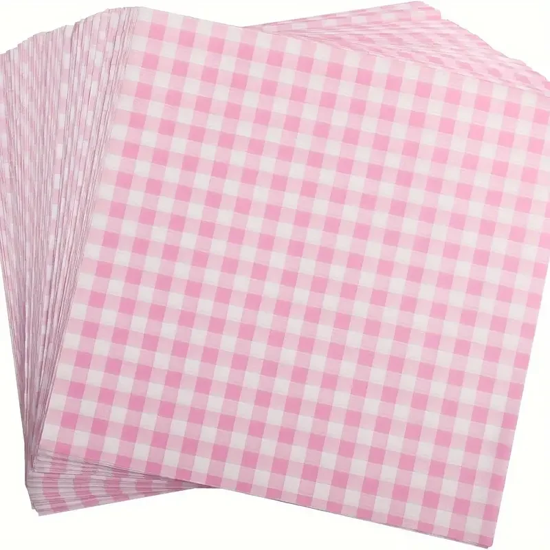 100Pcs Fast Food Greaseproof Papers Pizza Oil Paper Sheet Fried Food Paper Liners Hamburger Wrapping Paper For Baking Pastry