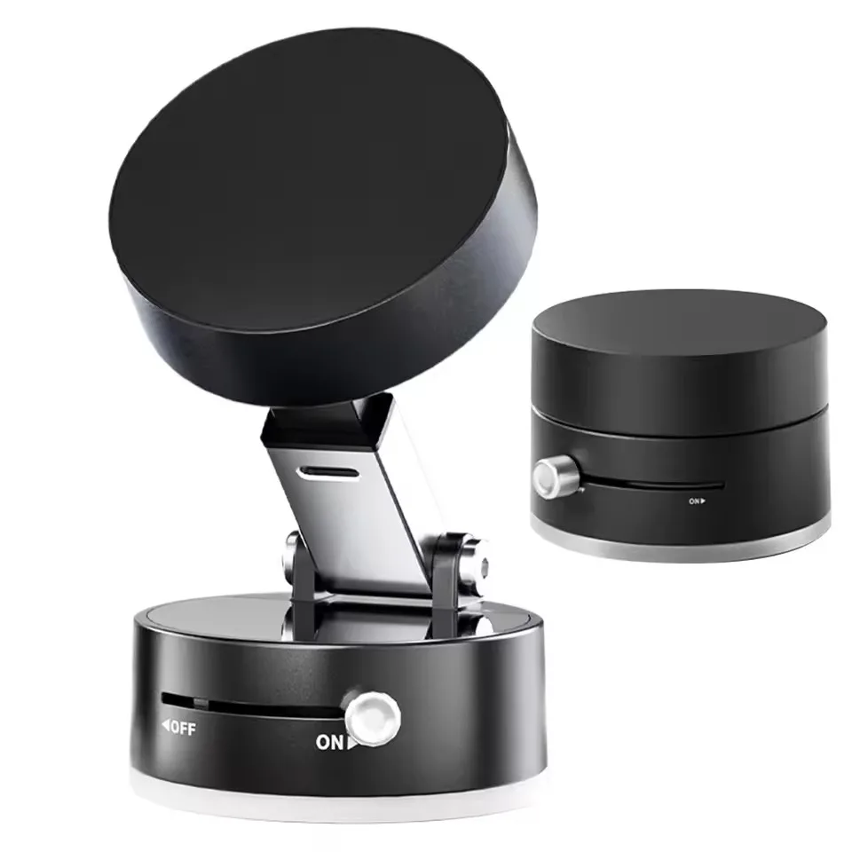 Vakuum Saugnapf Magnetische Auto Telefon Halter Doppelseitige Faltbare Magnetische Auto Telefon Halterung Für Auto Innen Zubehör