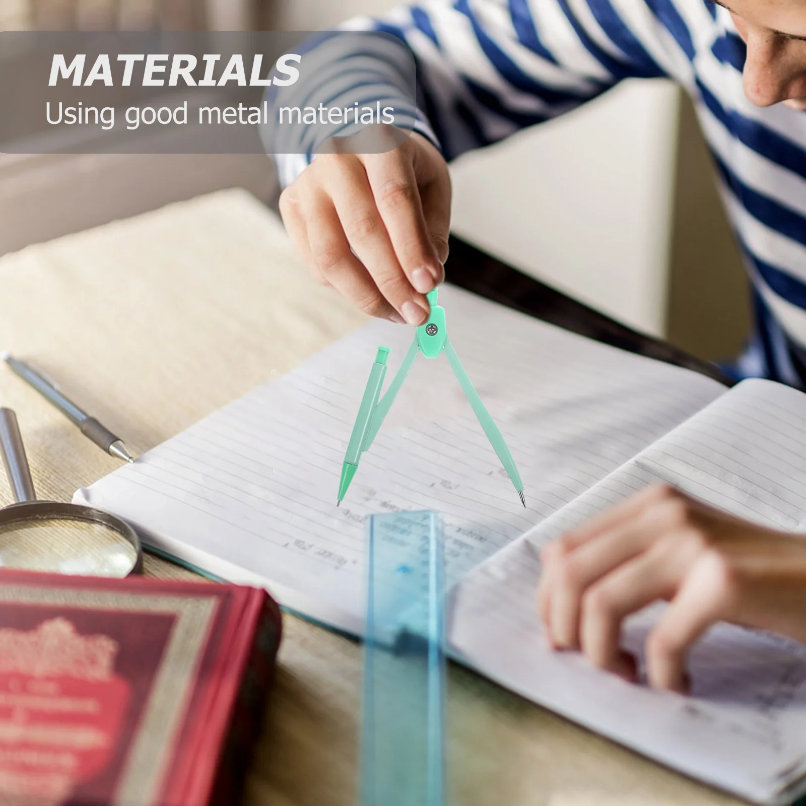 Office Compass Graphing Compasses Pencils for Kids Drawing Tool Circle Metal Child