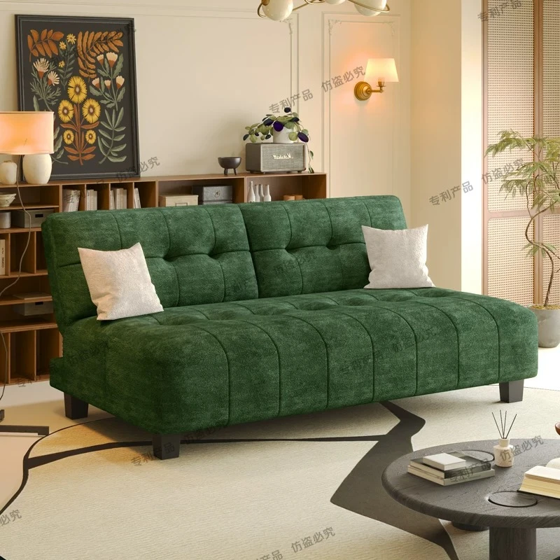 Side Corner Sofas Beds Seating Shelving Green Convertible Sofas Beds Loveseat Vintage Divano Letto Mid Century Furniture