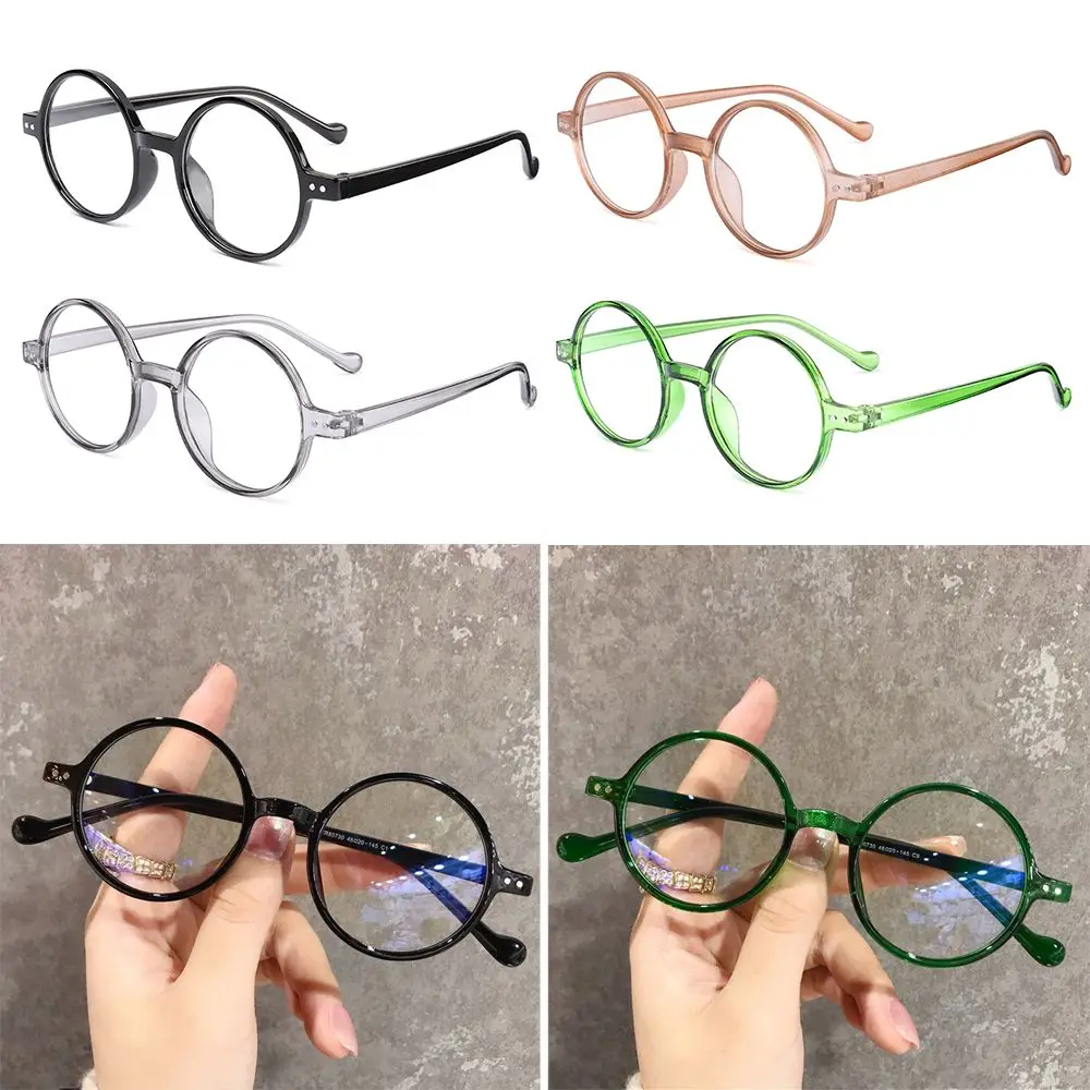 Fashion Vision Care Round Frame Anti-UV Blue Rays Presbyopia Eyeglasses Reading Glasses Far Sight Eyewear