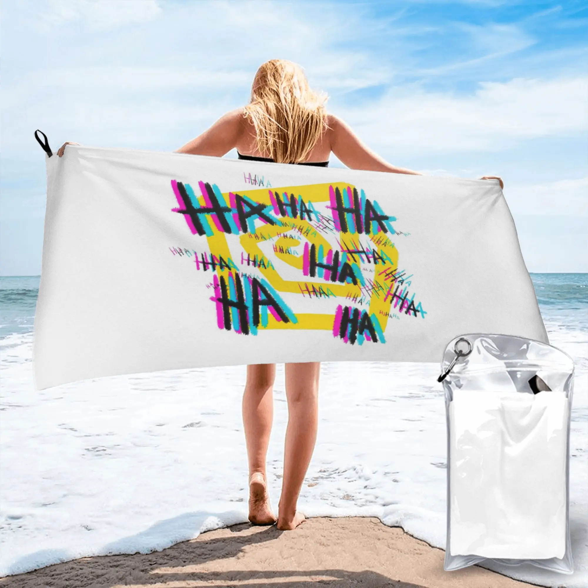 Michael's Laugh The Magnus Archives Beach Towel Soft Microfiber Quick Dry Absorbent Quick Towels For Mountain Climbing