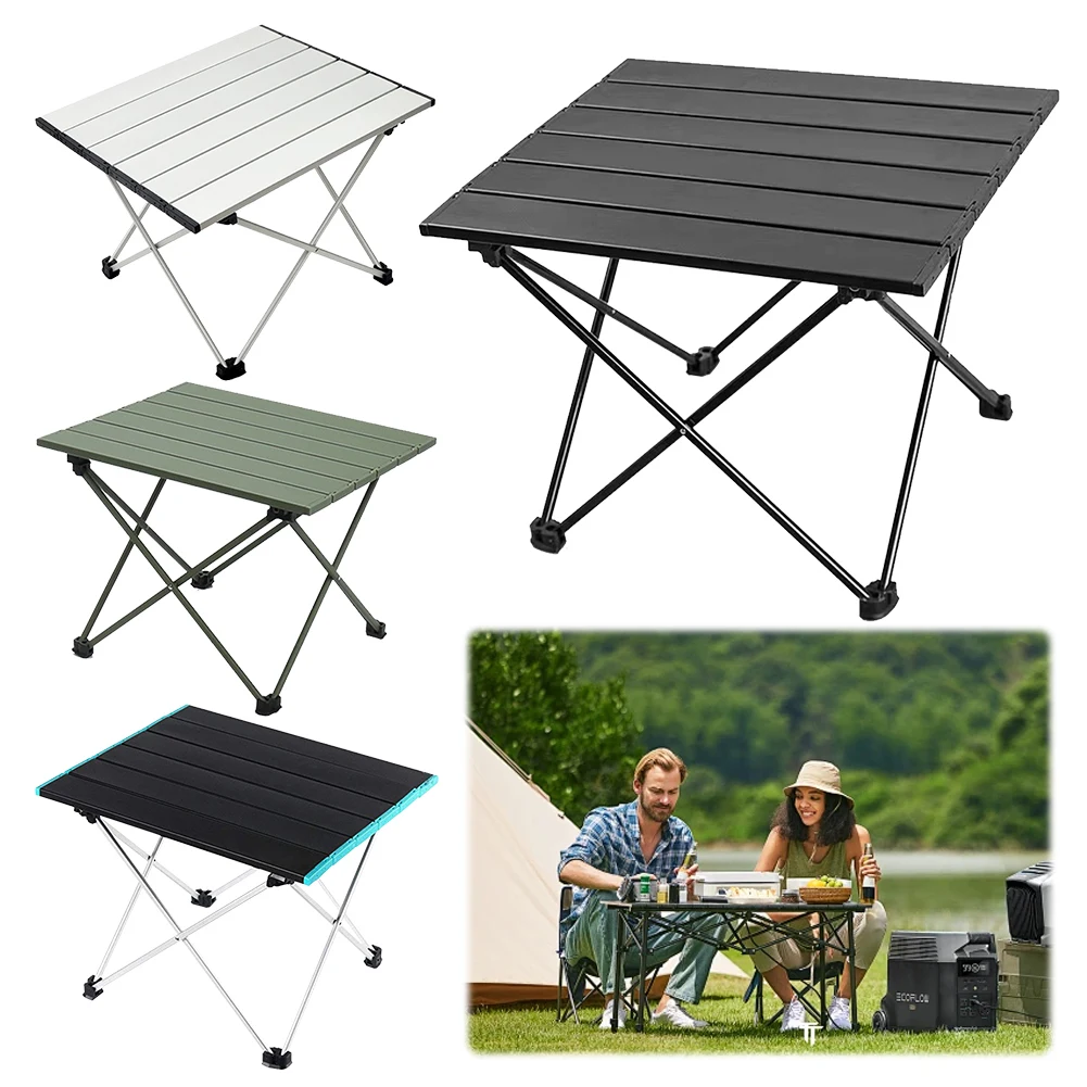 Foldable Table Portable Folding Tables Camping Desk Ultralight Aluminum Alloy Coffe Tables Hiking Fishing Supplies Barbecue