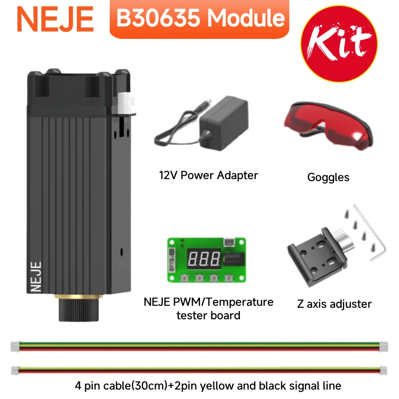 Exclusive discount woodworking tools - NEJE laser module kit 0.5-12W optical power module 450nm cnc laser A40640/N30820/E40...