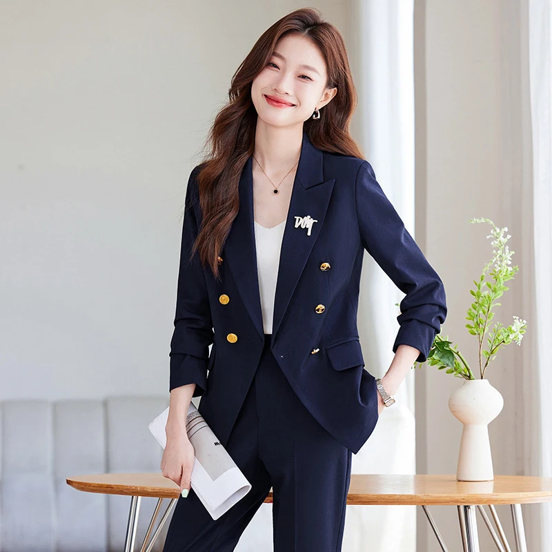Women's blazer2026New Spring and Autumn Professional Outfit, Elegant Goddess Style Workwear, Interview Formal Suit
