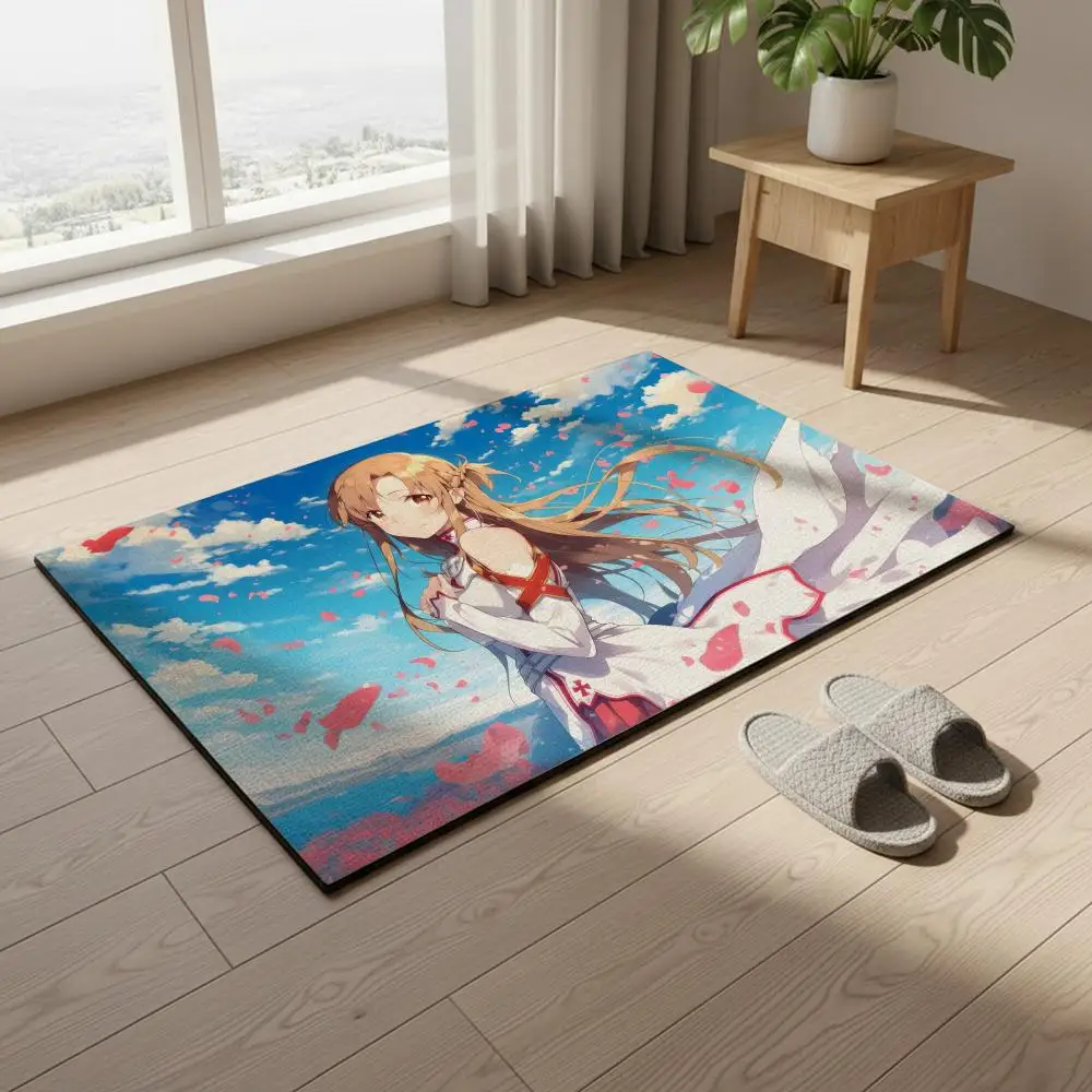 Floor Mat  diatom mud bathroom absorbent floor mat toilet toilet stepping mat anti-slip mat home entrance mat S-Sword Art Online