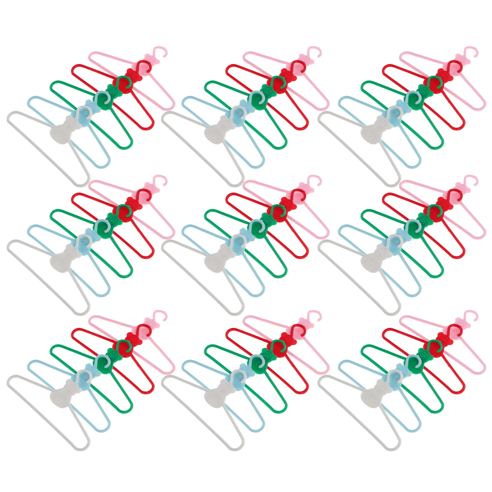 

100 Pcs Mini Hanger Clothes Hangers Sock Rack for Dresses Plastic Coat Baby Gowns Organizer