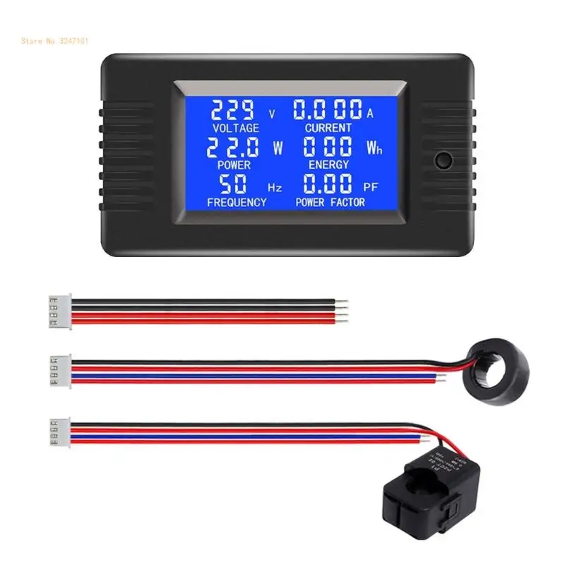 

Detector 80-260V Digital Display Current Power Energy Meter Multimeter Voltmeter Ammeter Current Meter Dropship