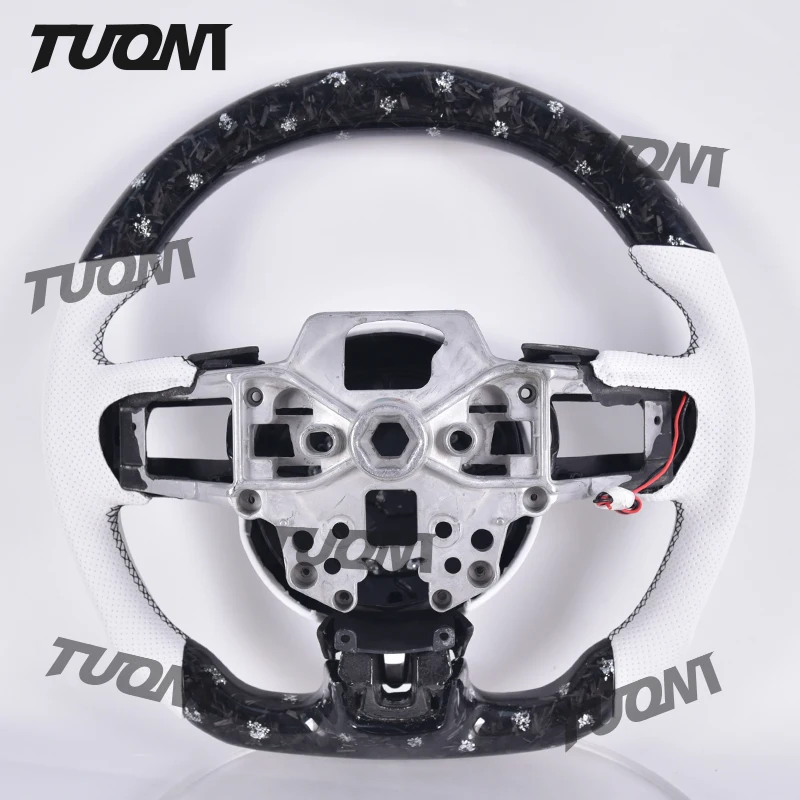 Forged Carbon Fiber Steering Wheel For Ford Mustang GT Sport Racing Steering Wheel Accessories