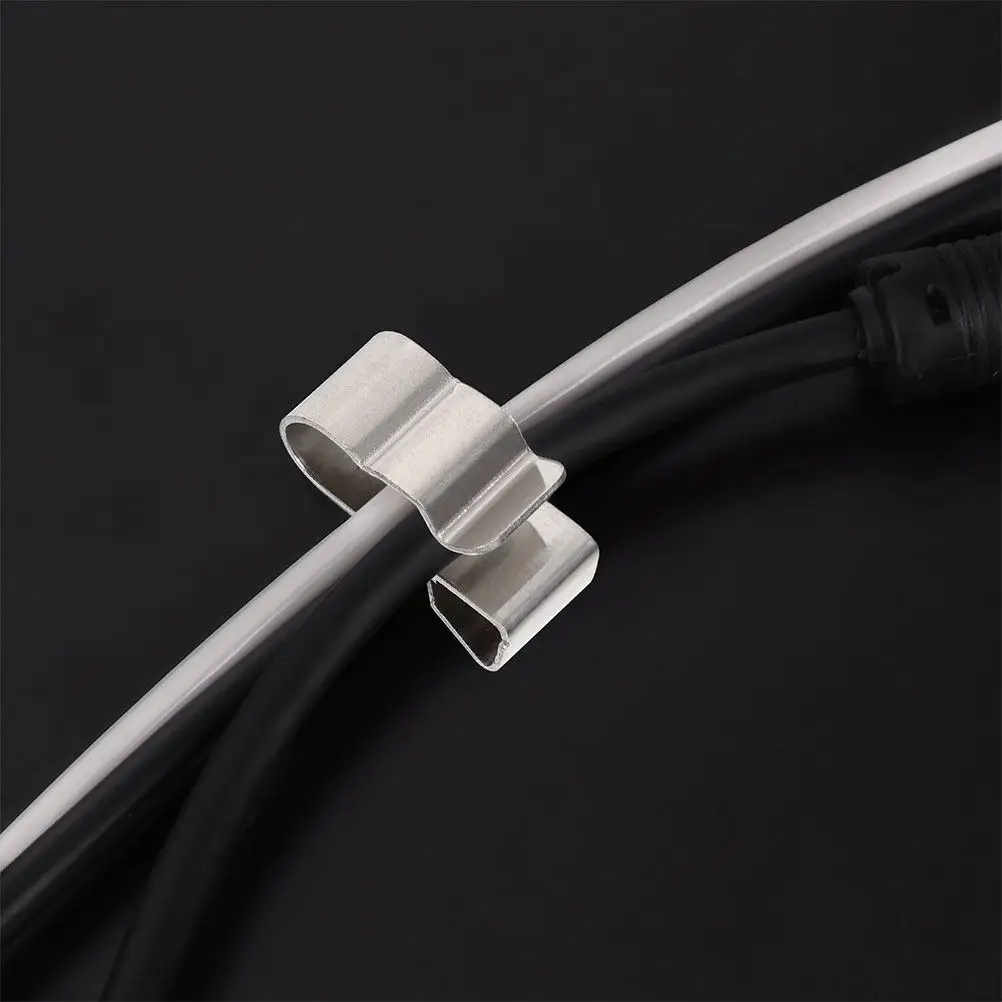 25Pcs Solar Panel Cable Clip Stainless Steel Wire Clamp Photovoltaic Module Cable Clamp Wire Harness Management