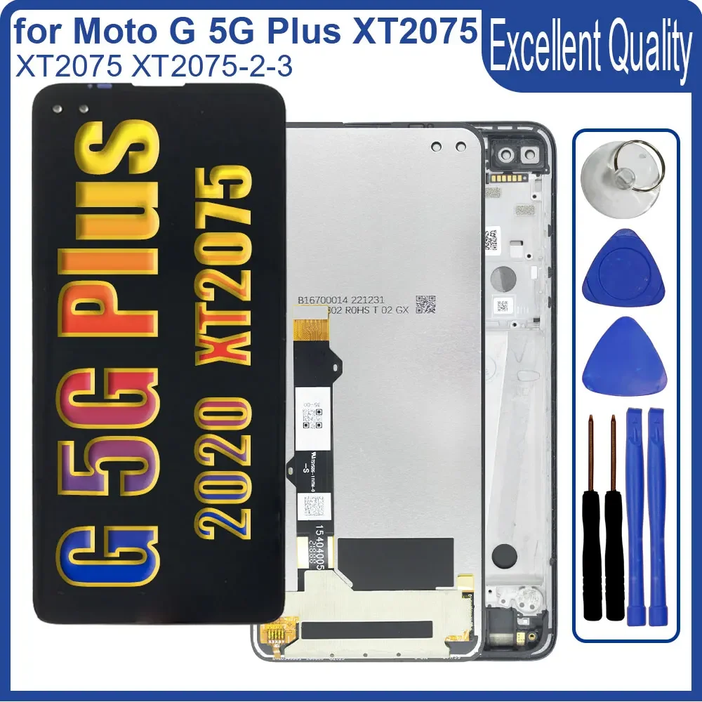 

New LCD for Motorola Moto G 5G Plus 2020 XT2075 LCD Display Touch Screen Digitizer Replacement Parts for Moto G 5G Plus LCD