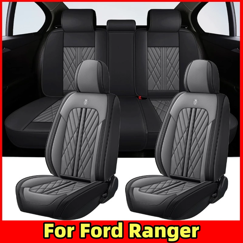 

For Ford Ranger Car Seat Covers, Full-Wrap artificial leather Car Seat Covers, Wear-Resistant & Comfortable