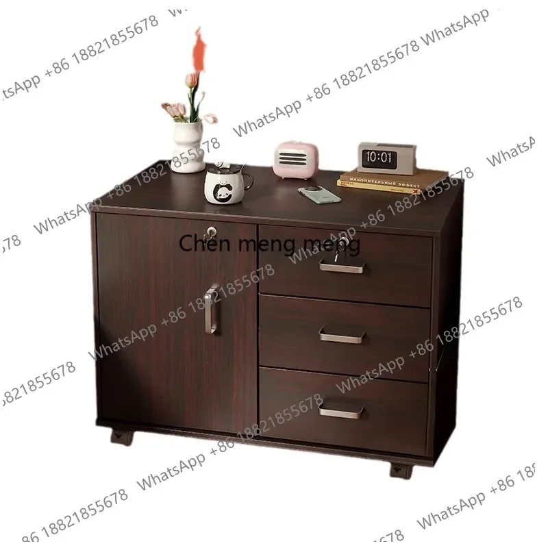 

cc182File Cabinet with Lock, Modern Simple Design, Large Capacity Storage, Multi-Functional Office Under-Desk Low Cabinet
