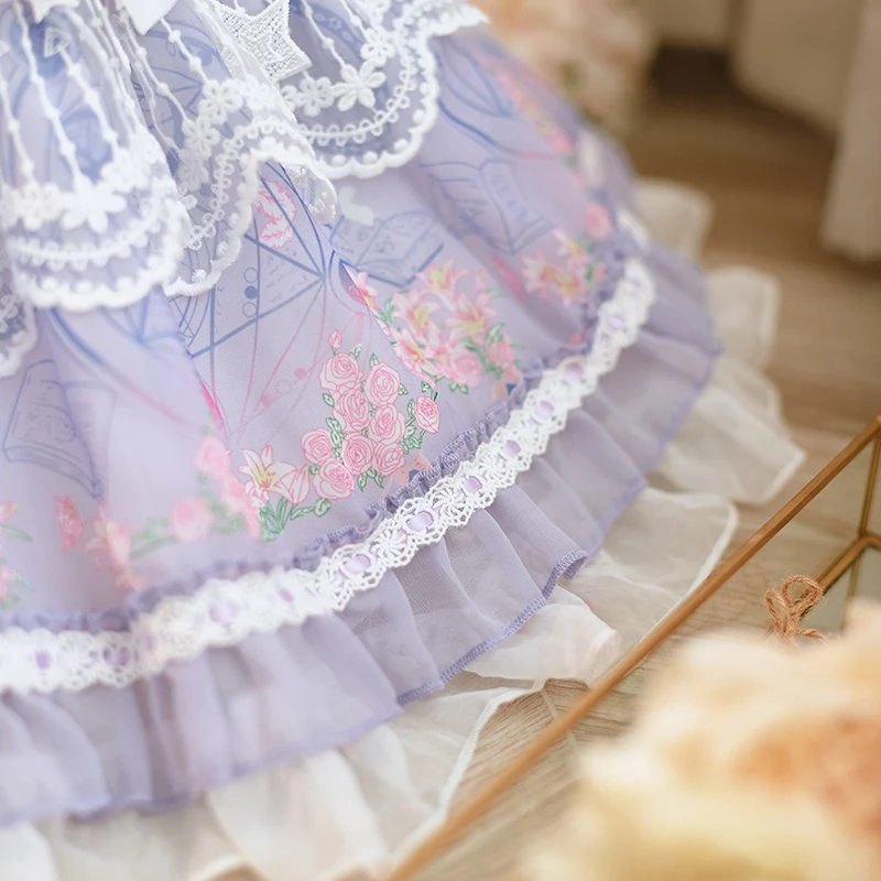 2023 Spanish Girls Royal Dress Baby Birthday Party Dresses Kids Toddler Girl Lolita Princess Ball Gown Infant Boutique Clothing