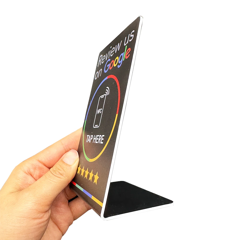 Google Reviews NFC Stand NFC Mobile Phone Tap URL Writing Social Business Review Cards