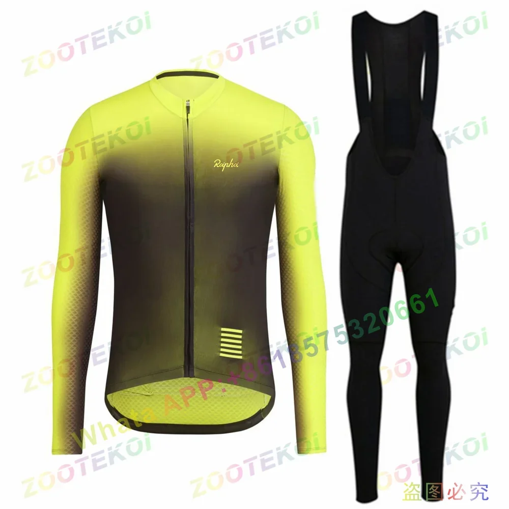 NEW 2023 ROIPHOI Breathable Long Sleeve Cycling Set Mountain Bike Clothing Autumn Bicycle Jerseys Clothes Maillot Ropa Ciclismo