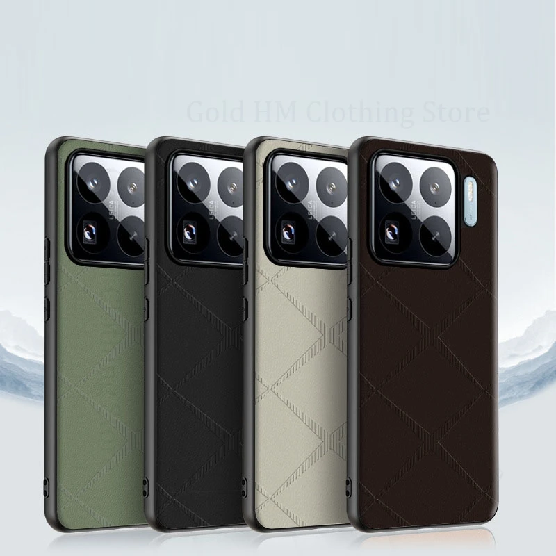 

Capa For Xiaomi 15S Pro Skin Feel Leahter Soft Phone Bumper Case For Xiaomi 15 Pro Holster Back Cover For XIAOMI 14 Pro mi 15Pro