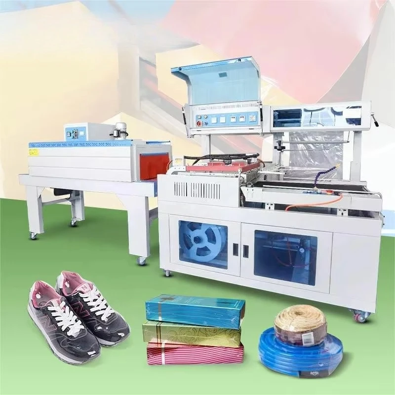 Heat Shrink Wrap PE Film Packing Machine I bar Sealer Thermo Shrink Tunnel Wrapping Machine