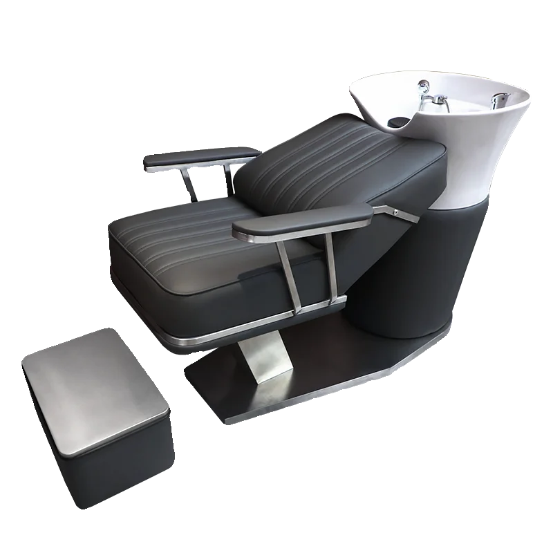 Simple and fashionable barber shop shampoo bed ceramic basin hair salon special factory direct sales hair salon special flush