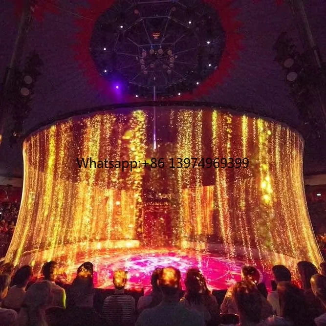 Professional 360Degree Hologram Mesh Screen Holographic Projection for Immersive 3D Hologram Stage Show