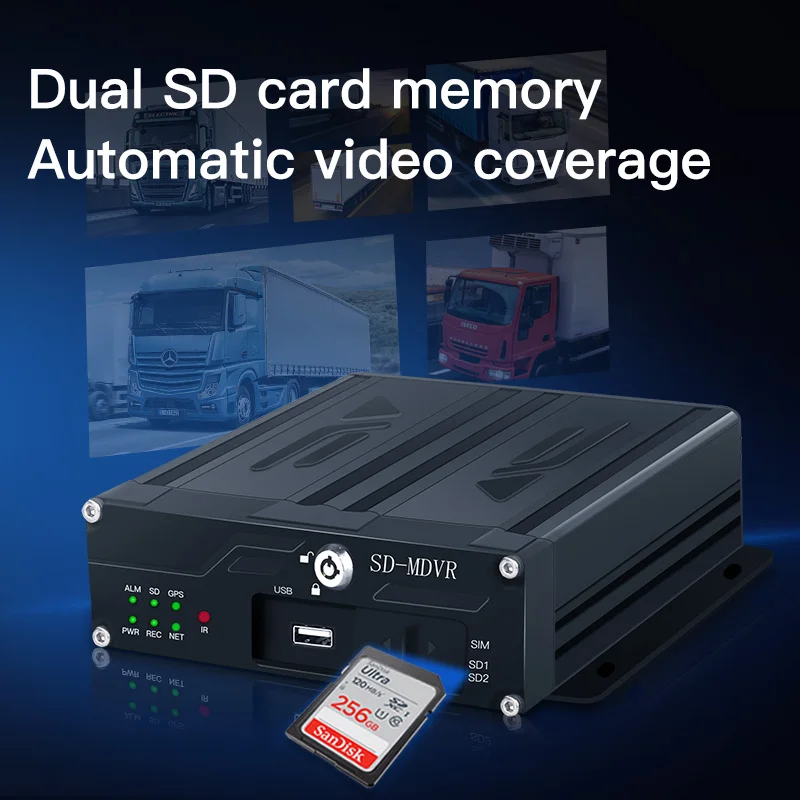 الهاتف المحمول الكمبيوتر CMS V6 منصة 4G GPS سيارة Mdvr مراقبة طقم مراقبة 4CH SD DVR نظام الكاميرا لشاحنة الحافلة