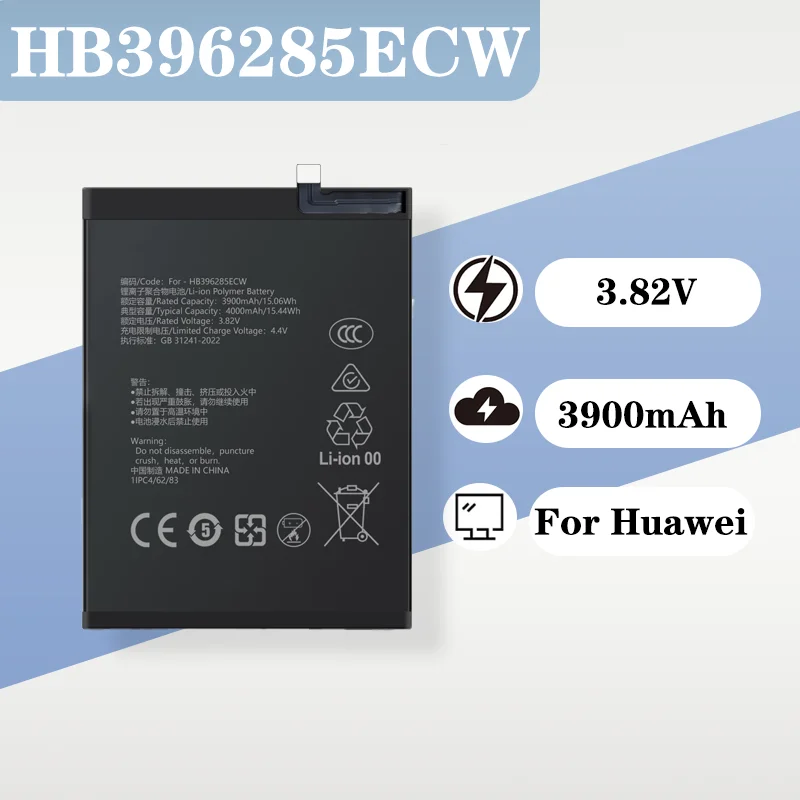 

Premium Large Capacity Replacement Battery 3.82V 3900mAh for Huawei Honor 10 COL AL10 TL00 HB396285ECW