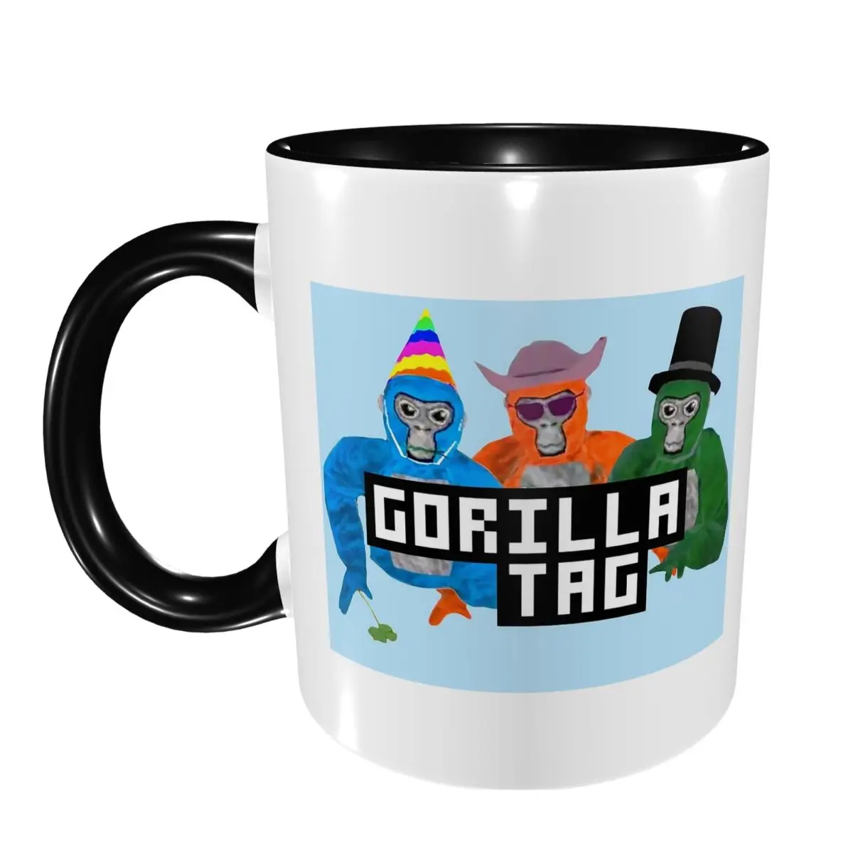 Gorilla Tag Party Hat Gorilla Tag Merch Mug Funny Ceramic Coffee Cups Tea Mugs Milk Cup Drinkware Gifts for Friends