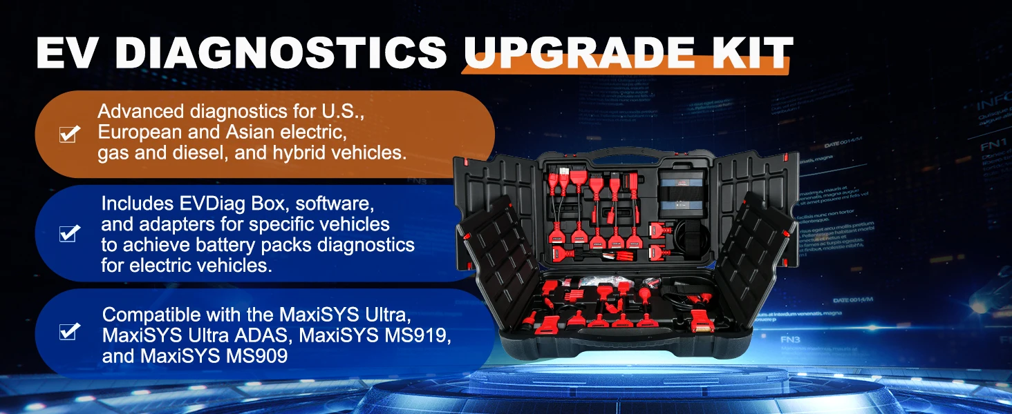 Autel MaxiSys Ultra EV Intelligentes Diagnosegerät 5in1 VCMI ECU-Programmierung Mit EVDiag Kit Hochspannungssystem- & Batterieanalyse – Detail 4