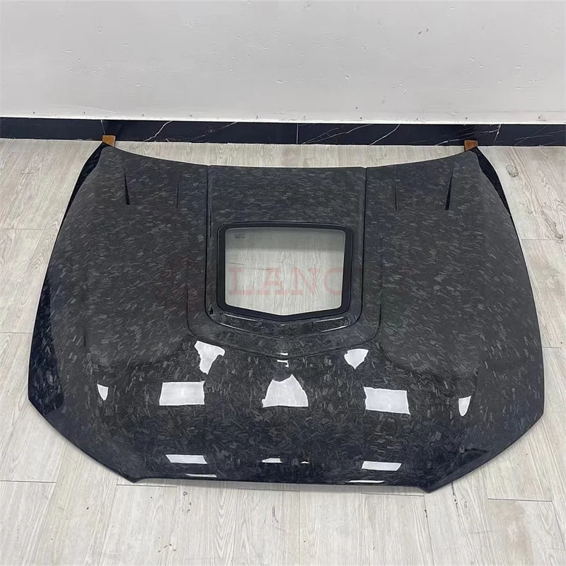 IMP Style Forged Carbon Fiber Transparent Hood For  A6 S6 RS6 2012-2018 Upgrade Performance Kit Engine Valve Cover Plate